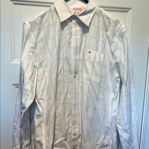 Tommy Hilfiger White Checkered Men's Shirt